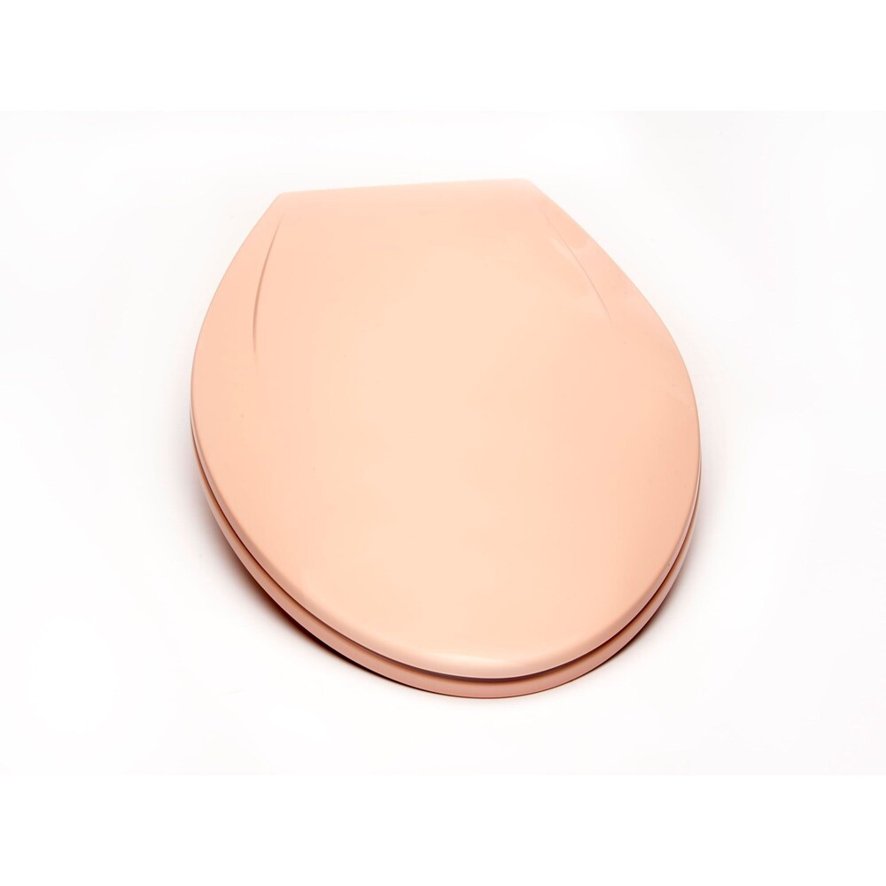 Deluxe Slow Close Plastic Toilet Seat with Hardware (Elongated, Venetian Pink)